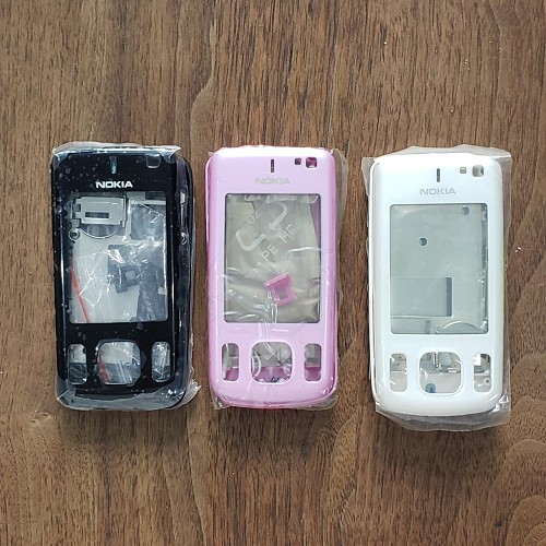 Vỏ Nokia 6600s có sườn - không phím đen