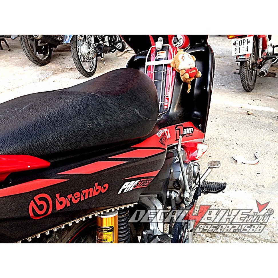 Gía sốc  Tem trùm xe JUPITER RED MONSTER