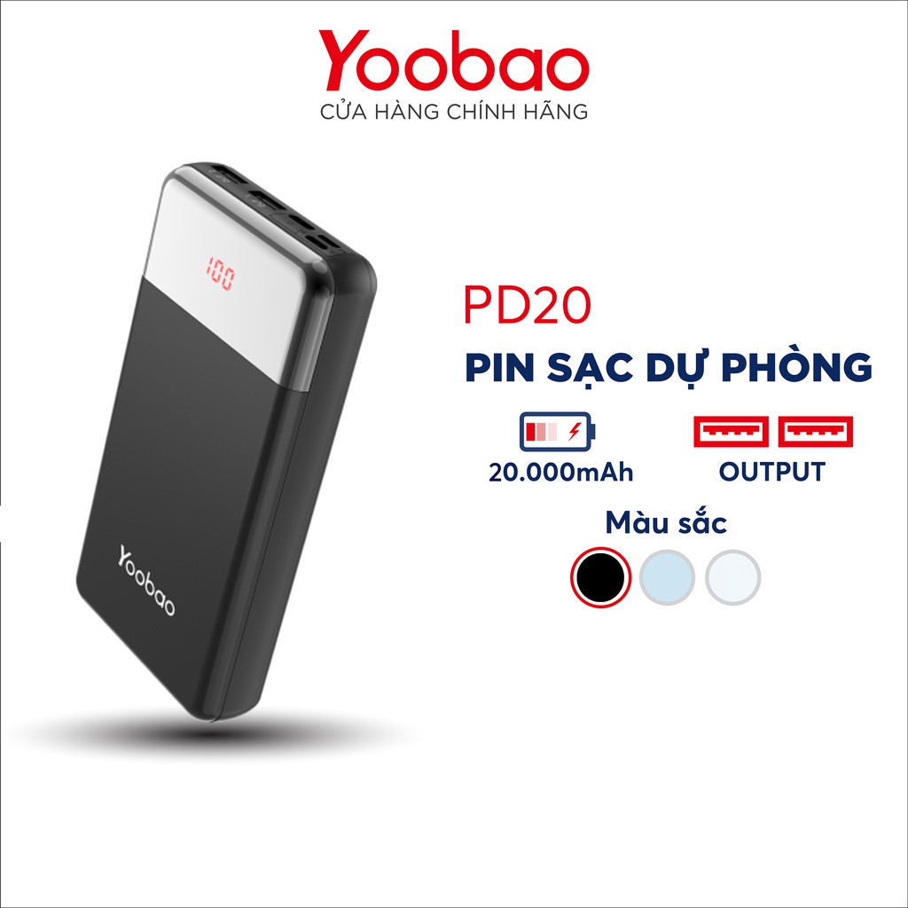 Sạc dự phòng Yoobao PD20 20000mAh
