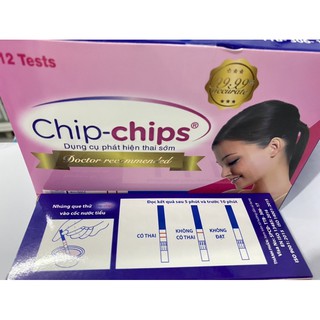 QUE THỬ THAI CHIP-CHIP (Ẩn tên hàng-Dụng cụ phát hiện thai sớm)