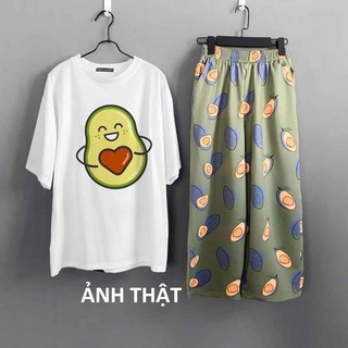 thời trang nữ-bộ đồ cute hình trái bơ