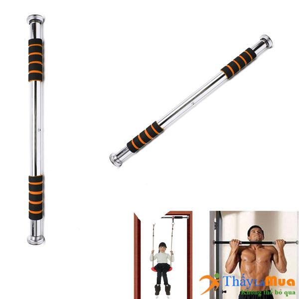 Xà đơn treo tường inox 60 – 100cm &amp; 80cm – 130cm