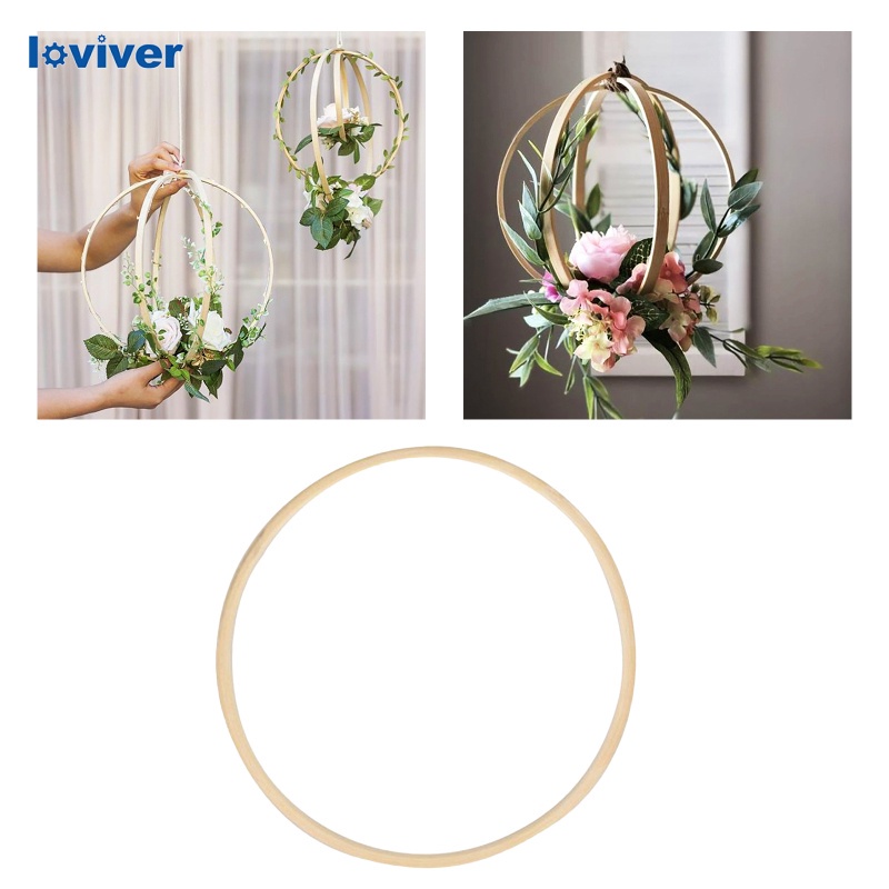 Khung Thêu Bằng Gỗ Tre Hình Tròn Dùng Trang Trí Diy