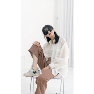 Áo sơ mi lụa gân