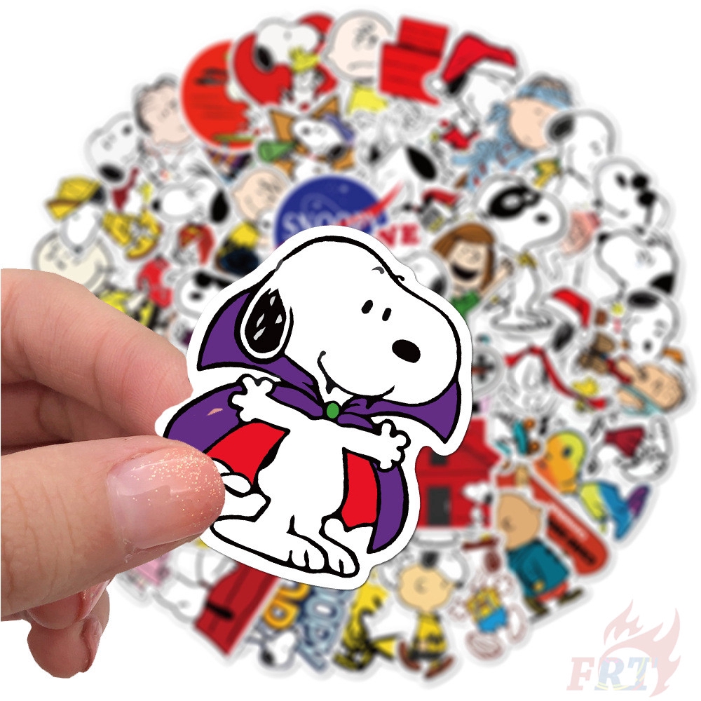 Bộ 50 Miếng Dán Trang Trí Hình Chó Snoopy Đáng Yêu