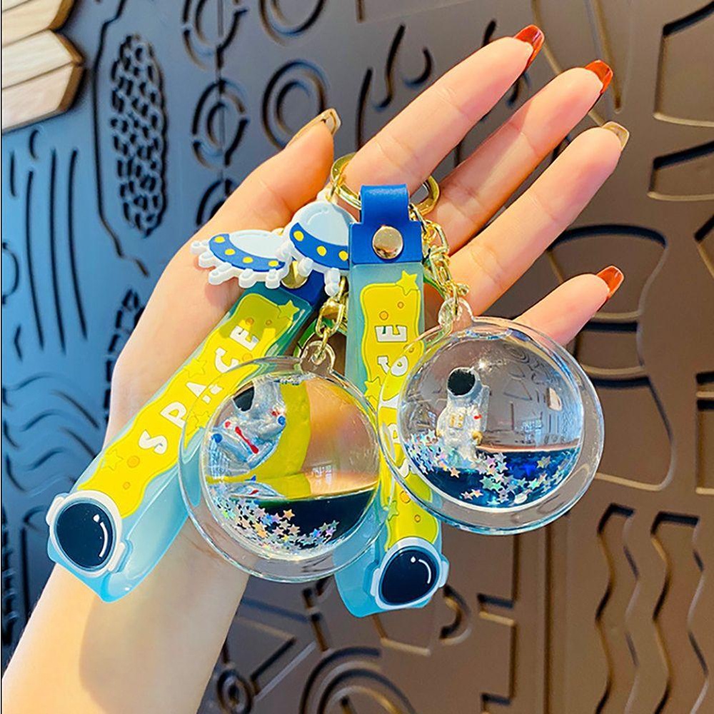 Móc Khóa Hình Phi Hành Gia Bằng Kim Tuyến Nước Vui Nhộn Sáng Tạo