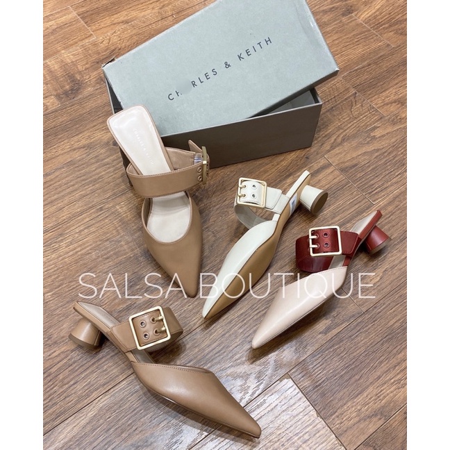 Sục 𝘾𝙃𝘼𝙍𝙇€𝙎 & 𝙆𝙀!𝙏𝙃 TQXK gót trụ 3cm , mũi nhọn - SALSA BOUTIQUE ❤️