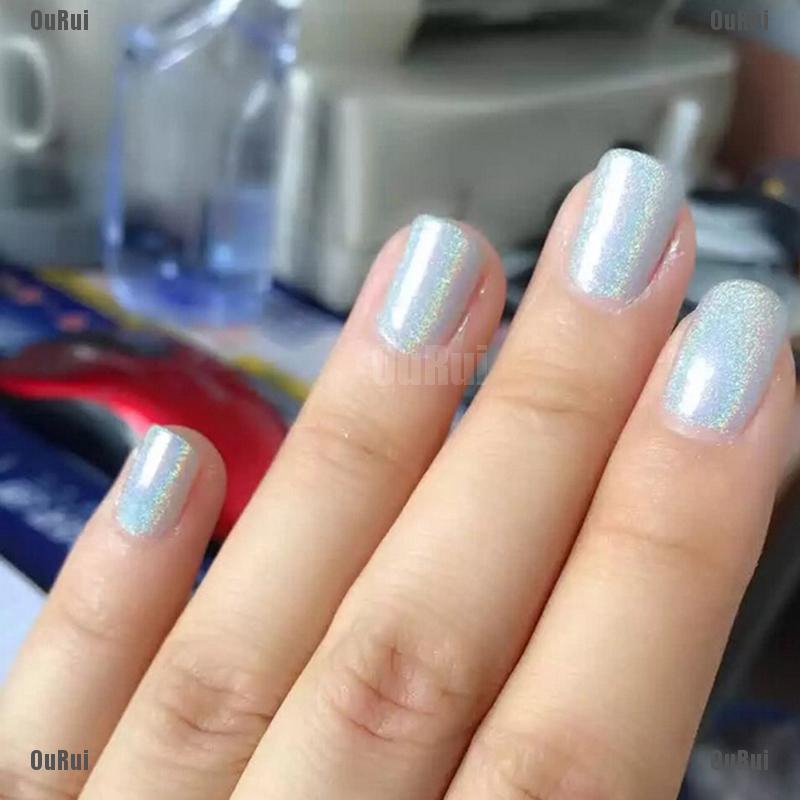 Hũ Bột Kim Tuyến Trang Trí Móng Tay 1g Kèm Cọ Tiện Dụng