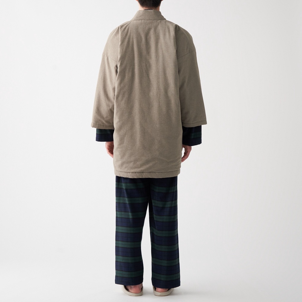 Muji Áo Khoác Hanten Vải Flannel