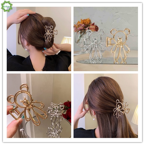 Kẹp Tóc Hình Đầu Gấu / Cá Mập Dễ Thương Phong Cách Hàn Quốc Cho Nữ