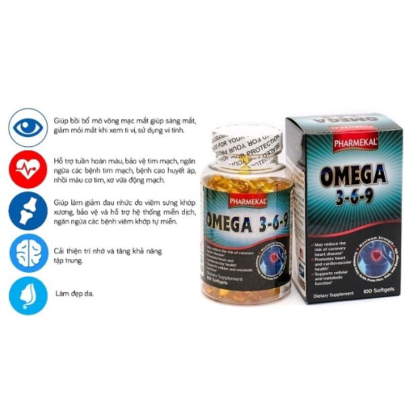 Omega 3,6,9 của Mỹ lọ 100 viên