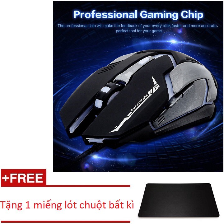 Khuyến mãi chuột gaming Excelvan K1023 Led đổi màu + Tặng 1 lót chuột - Chuột chơi game - Gaming mouse