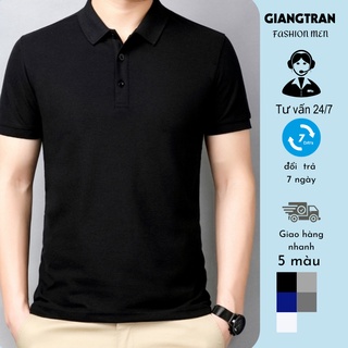 Aó thun nam cổ bẻ Giangtranmen ,áo phông nam có cổ cao cấp chất vải co giãn thoảng mái