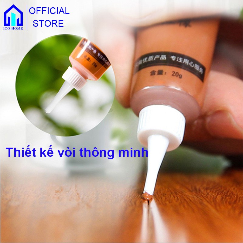 Tuýp keo sơn che khuyết điểm đồ nội thất che khuyết điểm đồ gỗ bong tróc, xước sơn - ICO HOME