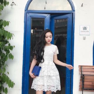 Đầm xòe 2 tầng xinh