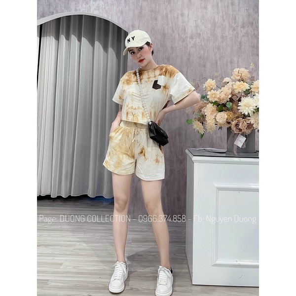 Sét bộ loang đùi, mjawc cực chất, đi chơi đi dạo điều xinh