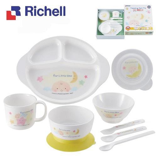 Bộ ăn dặm LO 9 món Richell RC53151 (Trắng)