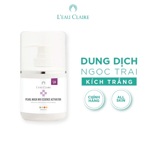 Ủ Trắng L'eau Claire Pearl Mask Mix Essence Activator Thành Phần Tự Nhiên Nuôi Dưỡng Da Sáng Bóng Mềm Mịn 250ml