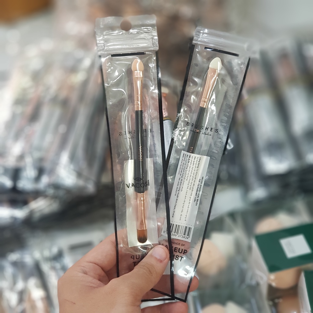 E2E - Cọ Mắt 2 Đầu Cán Dài Vacosi