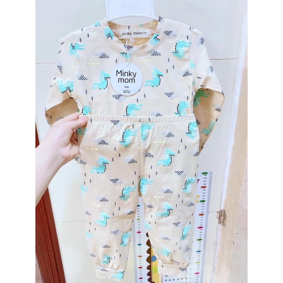 Bộ Dài Tay Cho Bé  Bộ Minky Mom Dài Tay Rainbow Cho Bé Trai Bé Gái  Chất Thun Lạnh Cao Cấp Siêu Co Giãn