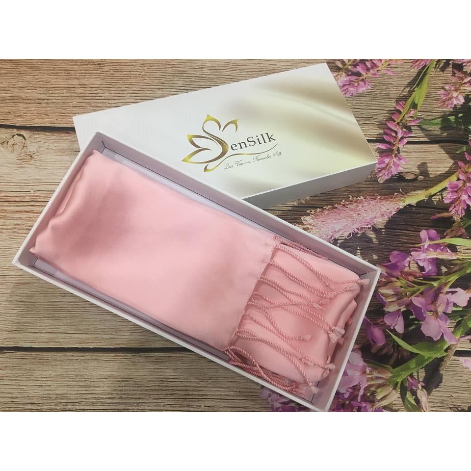 Khăn Choàng SenSilk Luxury Màu Hồng