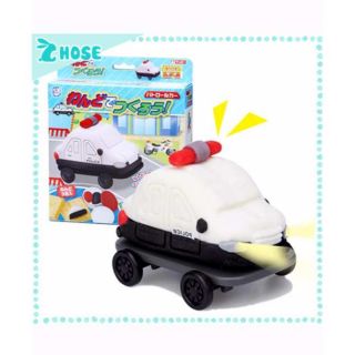 Bộ đất nặn bằng bột gạo hình xe cảnh sát Gincho GC049
