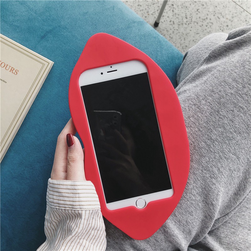 Ốp Điện Thoại Silicon Mềm Hình Đôi Môi 3d Cho iphone 15promax 14promax 13promax x xs max xr 7 8 plus 11 pro max 11 12 12promax