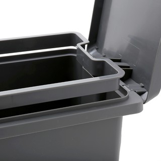 Thùng Rác Compact X Xám Đen 20 Lít