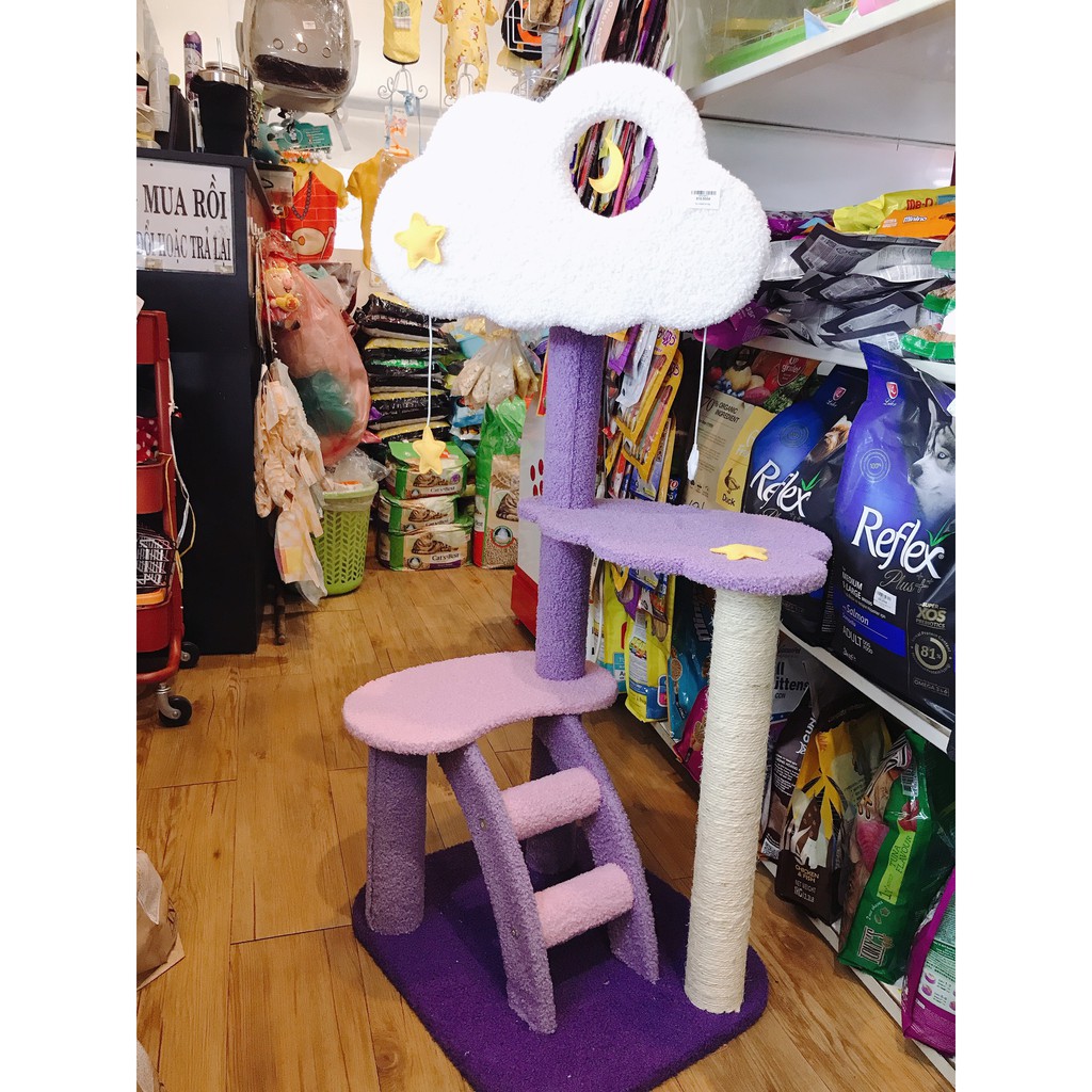 trụ mèo Violet - cat tree cho mèo ( 3 size)