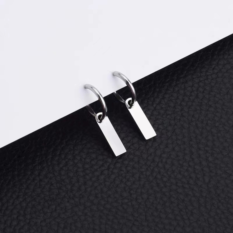 Khuyên Tai Kim Loại Dài Cơ Bản Đơn Giản Cho Nam Và Nữ