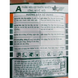 Phân bón lá - phân hữu cơ Rong biển