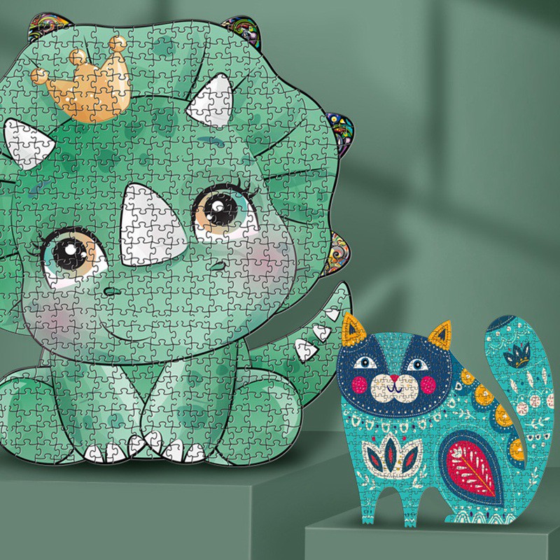 Bộ đồ chơi xếp hình in họa tiết các động vật lạ mắt dùng để làm quà tặng cho cả người lớn lẫn trẻ em