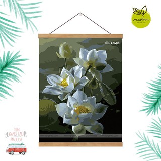 Tranh Khung Gỗ Dây hồ sen ngát hương T2046