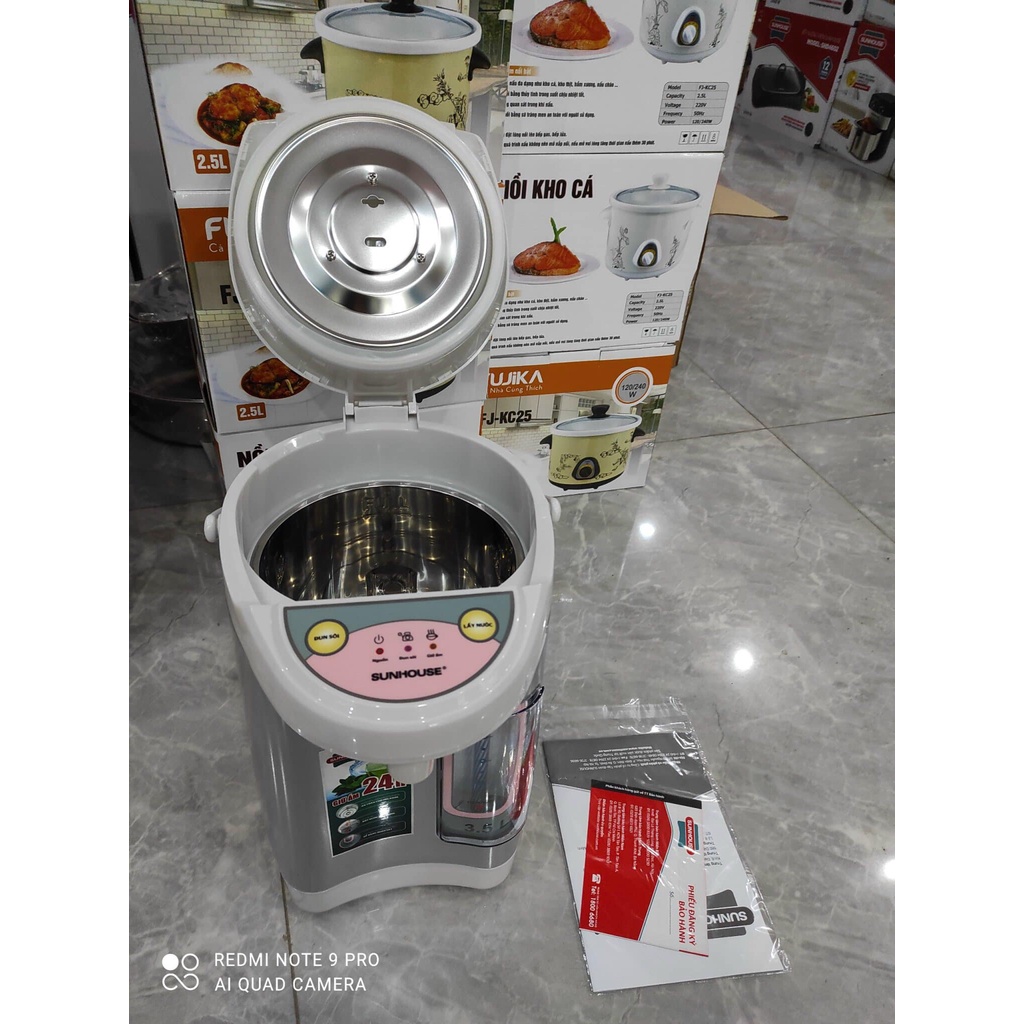 Bình thủy điện 3.5L SUNHOUSE SHD1535