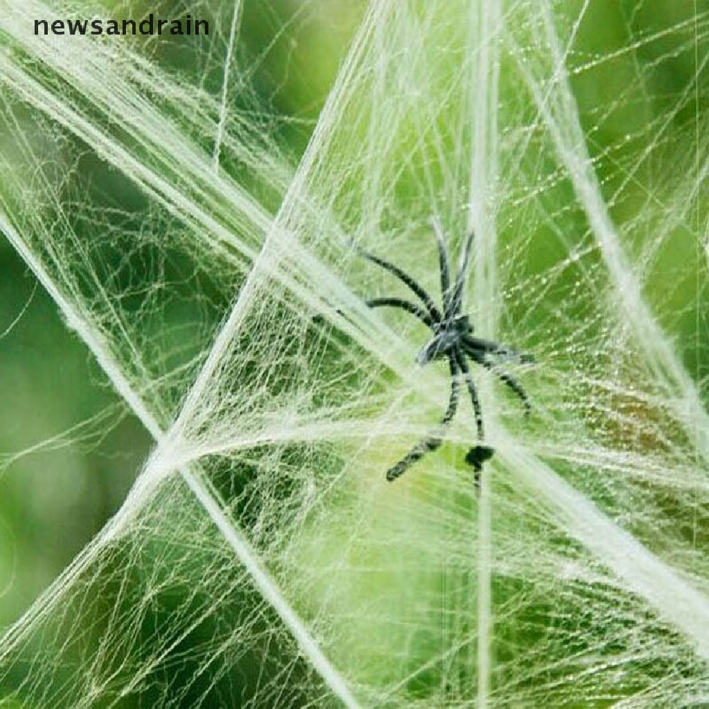 Mạng Nhện Nhân Tạo Siêu Co Giãn Trang Trí Halloween