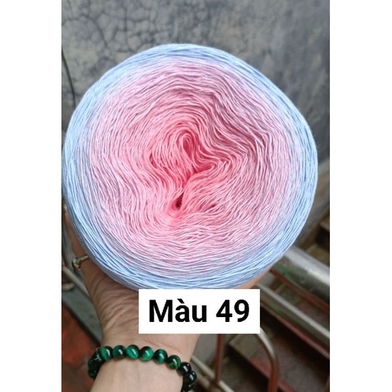 Sợi cầu vồng se chất 100% cotton , sử dụng đan móc áo váy bikini mùa hè