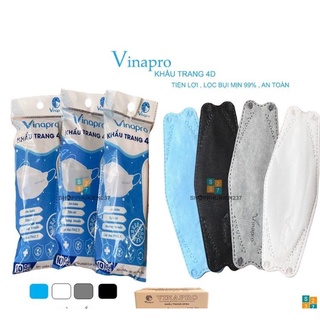 Khẩu trang kf94 vinapro 4d _kháng khuẩn cao cấp _