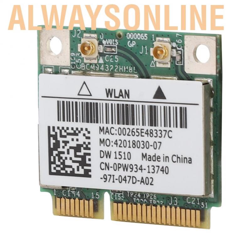 Thẻ mạng không dây mini Pci-E 300mbps 2.4/5g cho máy tính Dell E4200 E5500