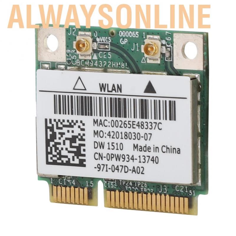 Card Mạng Mini Pci-E 300mbps 2.4/5g Cho Dell E4200 E5500