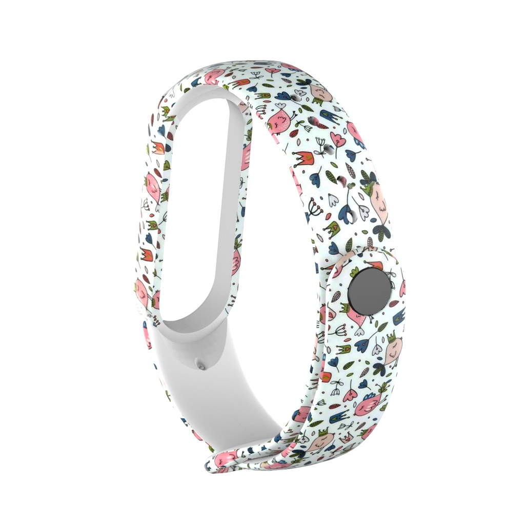 Dây Đeo Silicon Màu Rằn Ri Dành Cho Đồng Hồ Thông Minh Xiaomi Mi Band 5 Miband 5 6