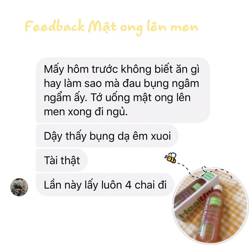 (Mua 4 tặng 1) Mật ong lên men bổ sung lợi khuẩn hỗ trợ tiêu hoá, trào ngược, dạ dày, đại tràng, giải rượu