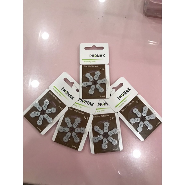 Pin máy trợ thính size 312 Phonak