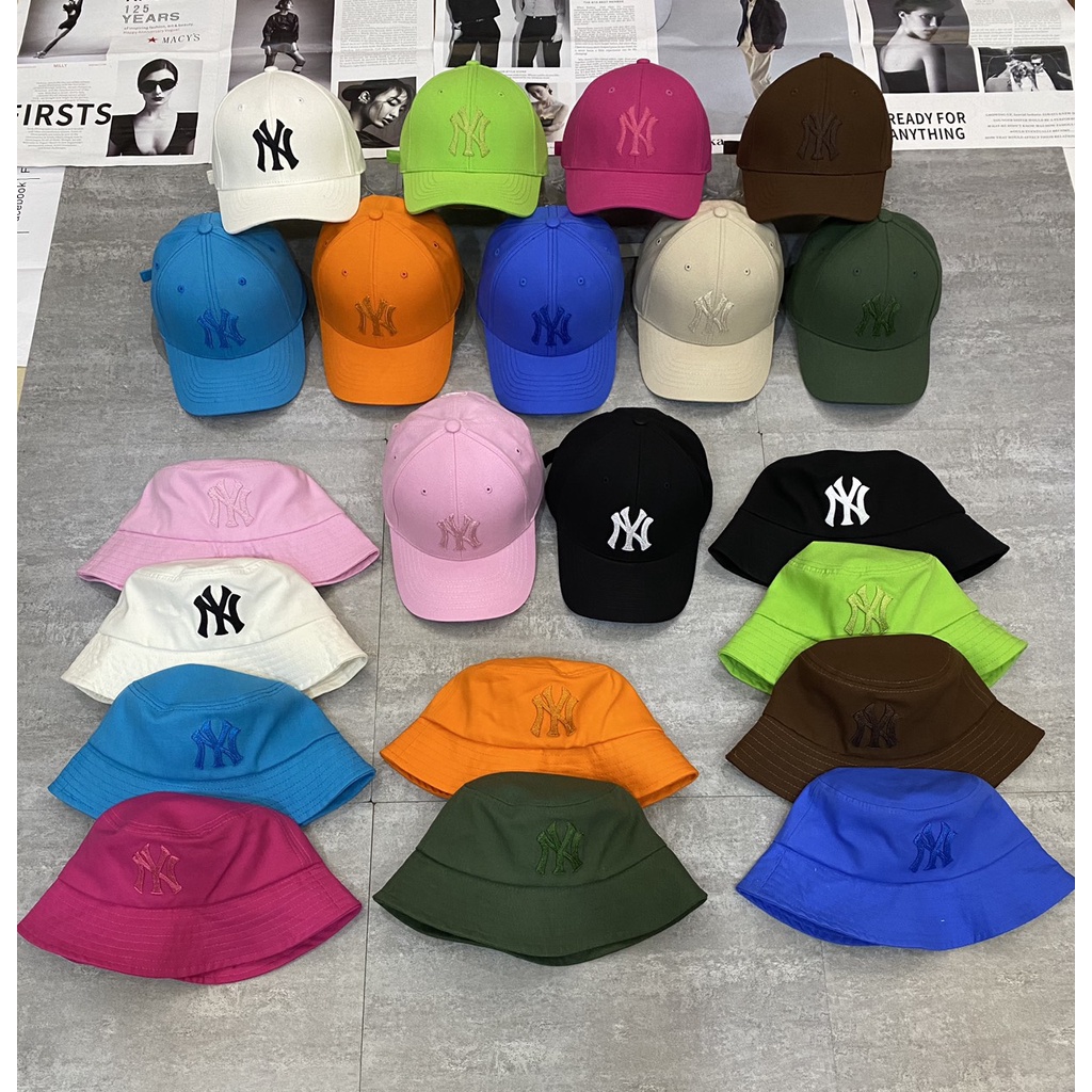 Mũ lưỡi trai, nón kết nam nữ Unisex fom mềm thêu xương cá chữ NYY Pan Store