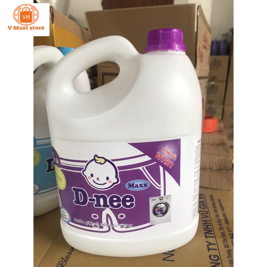 Nước giặt xả Dnee Thái lan 1 thùng 4 can 3.6l