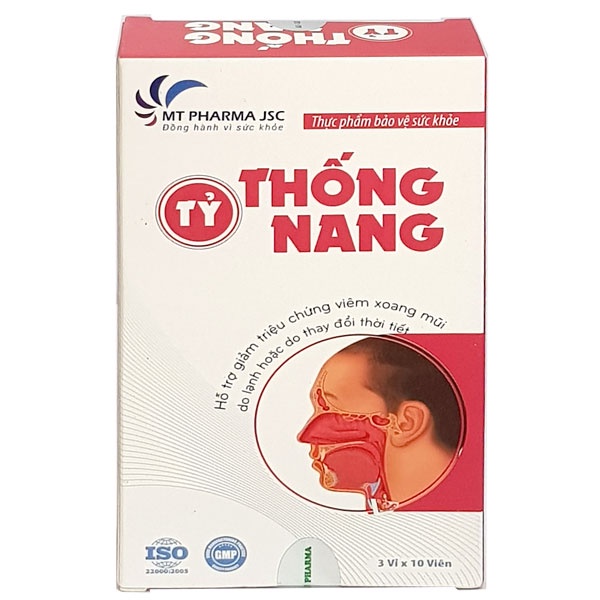 Tỷ Thống Nang - Hỗ trợ giảm các triệu chứng viêm xoang (30 viên)