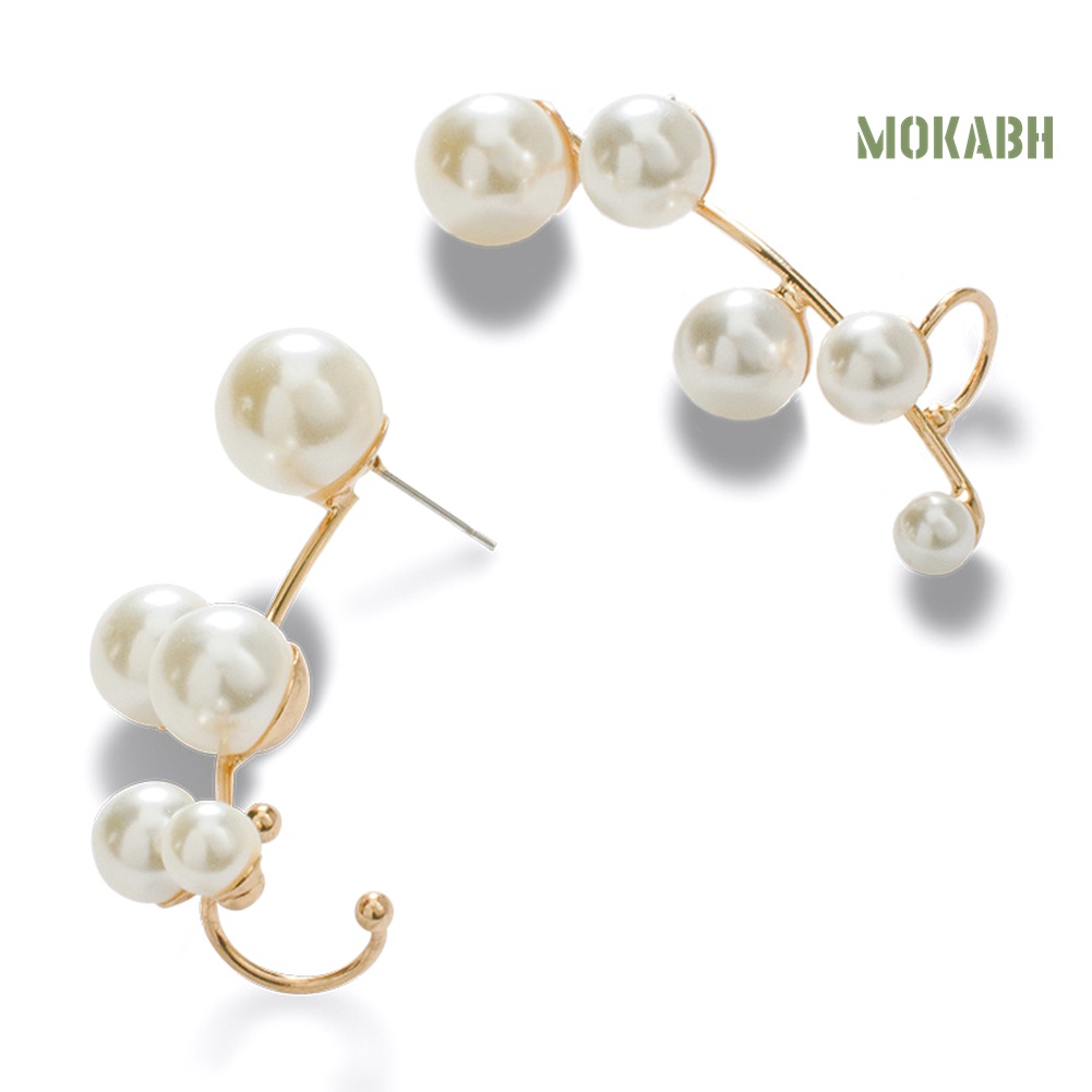 Bông Tai Đính Ngọc Trai Giả Thời Trang Dành Cho Nữ