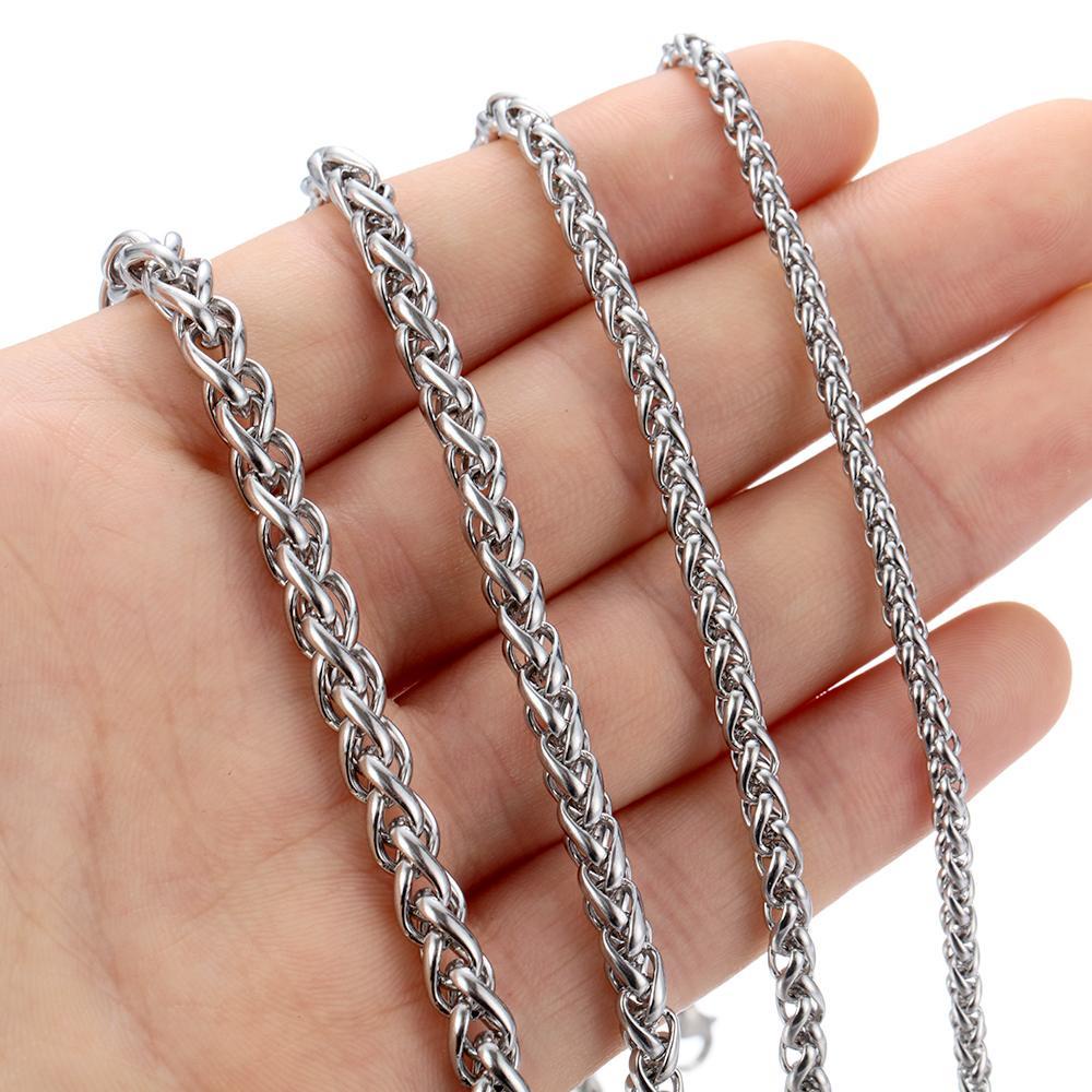 Vòng Cổ Choker Dây Xích Bện Lúa Mì Phong Cách Punk Gothic Thời Trang Cá Tính