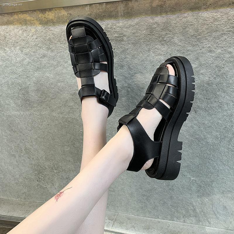 Giày Sandal Đế Dày Thời Trang Hàn Quốc 2021 Dành Cho Nữ