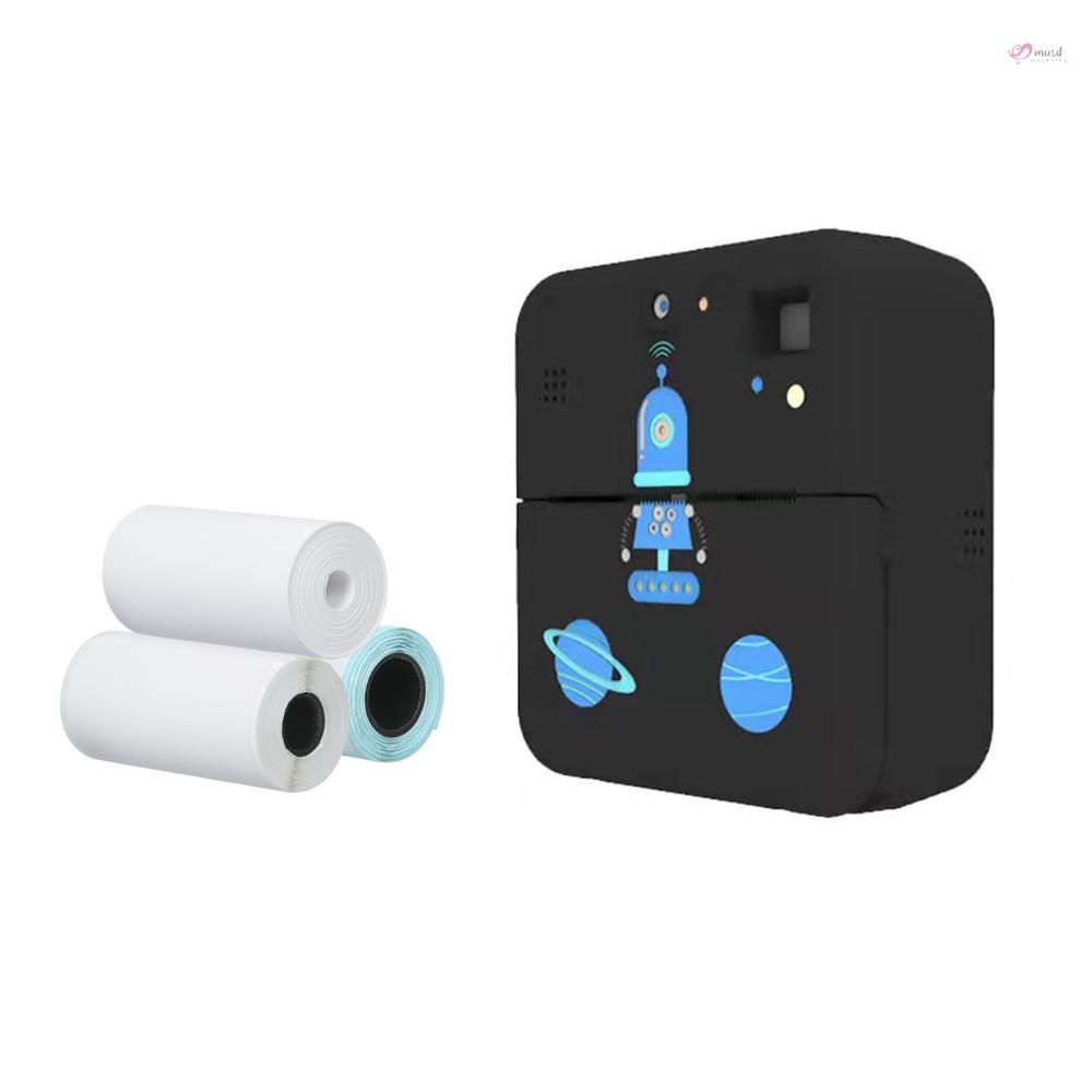 Máy in ảnh không dây 1080P tương thích với điện thoại iOS Android kèm 3 cuộn giấy ghi chú
 | BigBuy360 - bigbuy360.vn