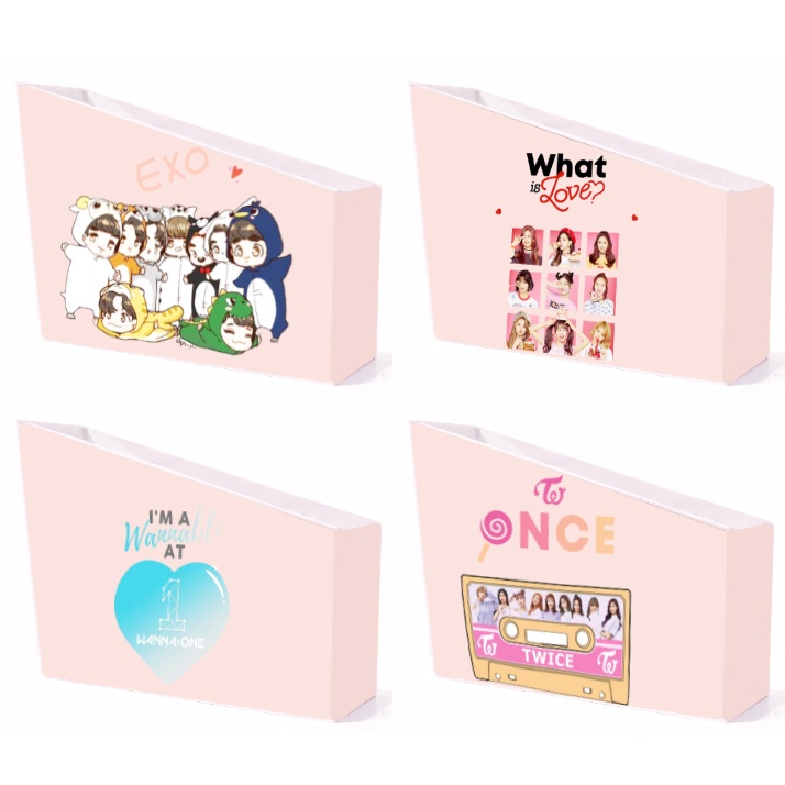 kệ sách giấy twice wanna one exo KSI20 dễ thương cute hoạt hình lắp ghép